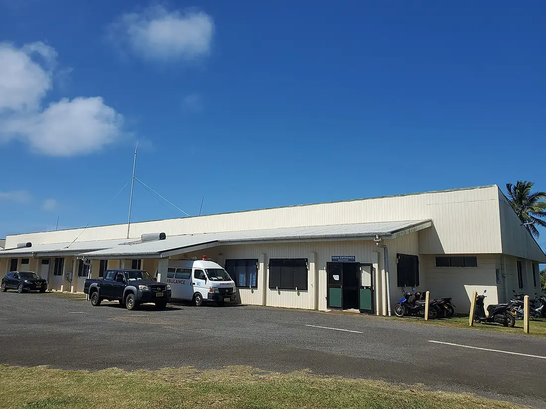 Aitutaki Hospital main entrance
