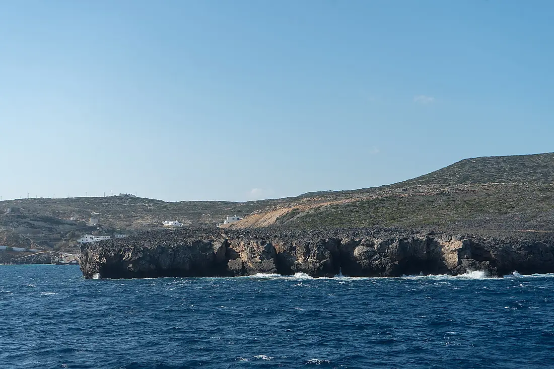 Antikythera island seen from ferry from Kissamos