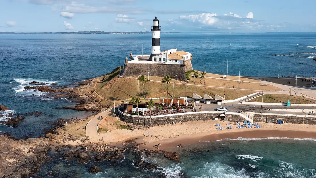 Forte de Santo Antônio--Farol da Barra Salvador Bahia Vista Aérea 2021-0149