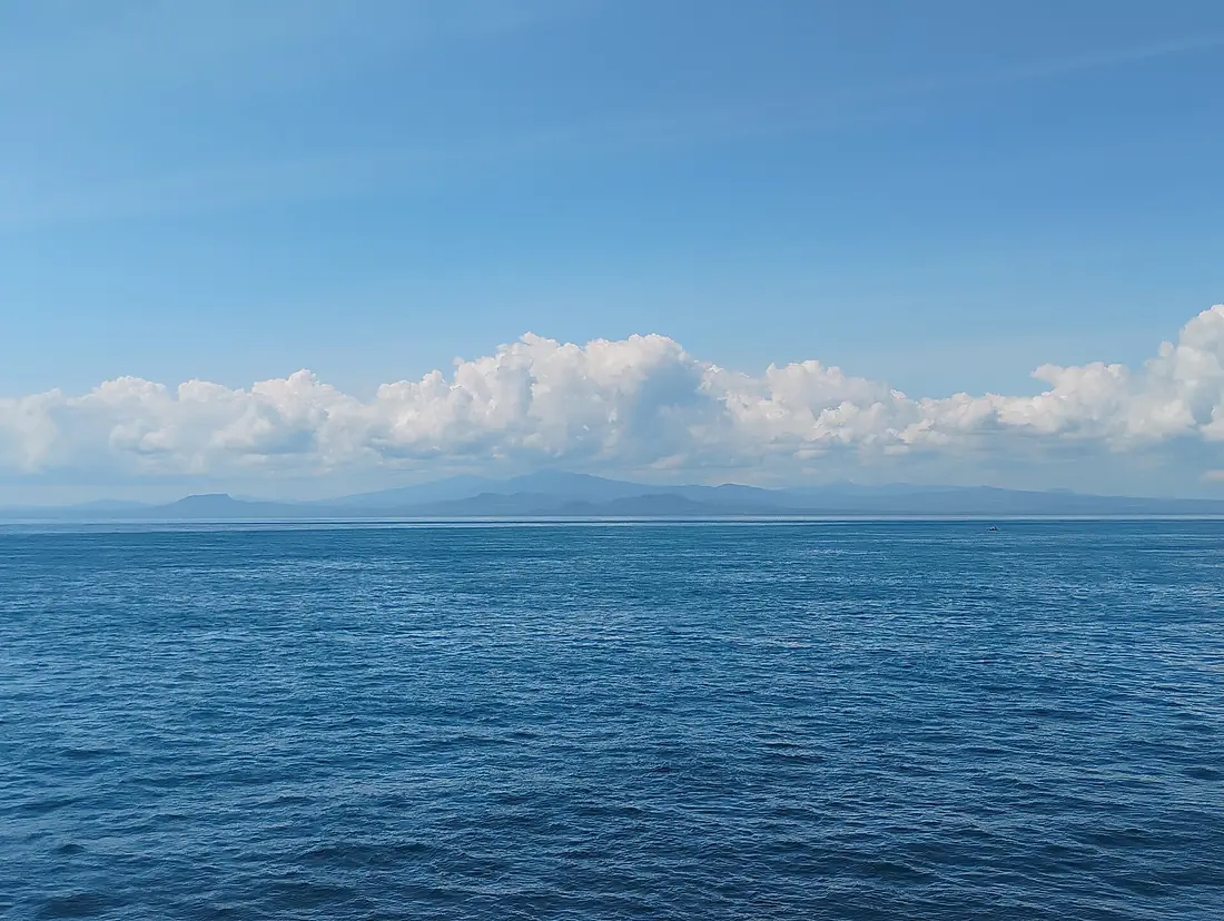 View of Basilan Island (Isabel & Lamitan) from Basilan Strait, Mar 2026