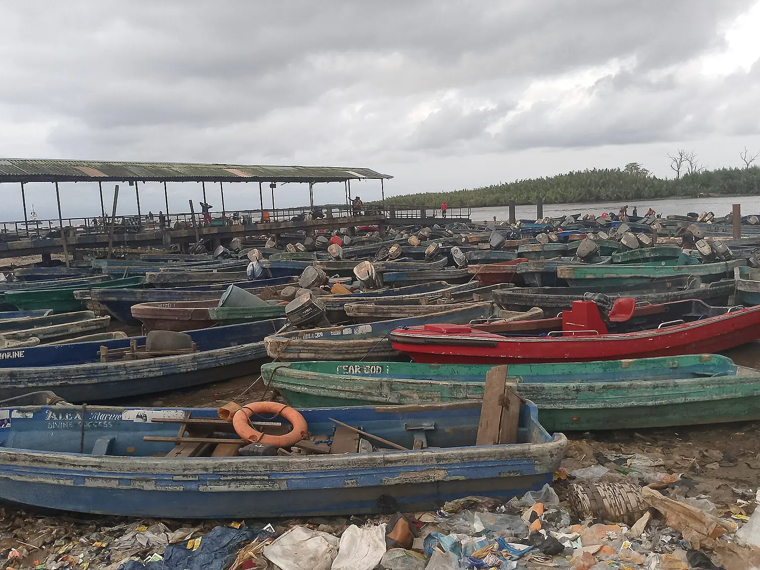 2 Some Empty Passenger Canoes at a local jetty in Bonny Island