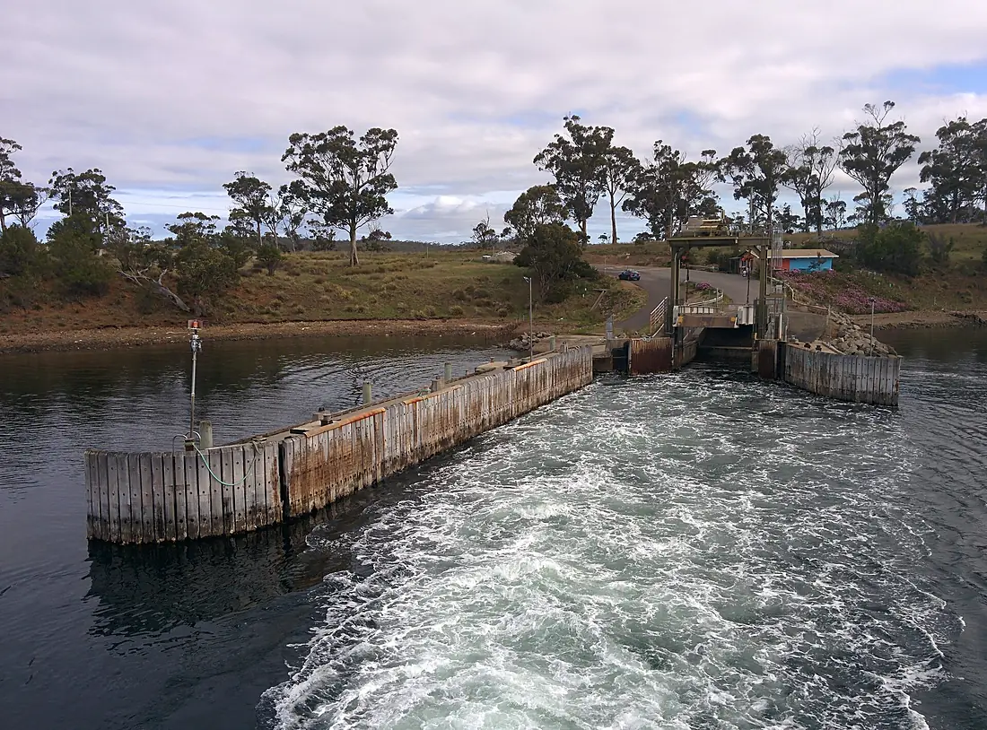 Bruny Island ferry dock.gk