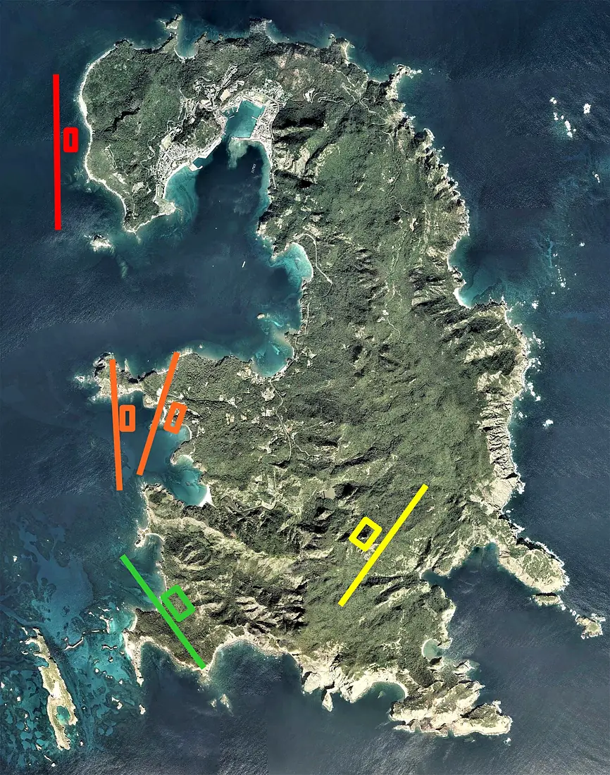 Location of the proposed airport on Chichijima Island