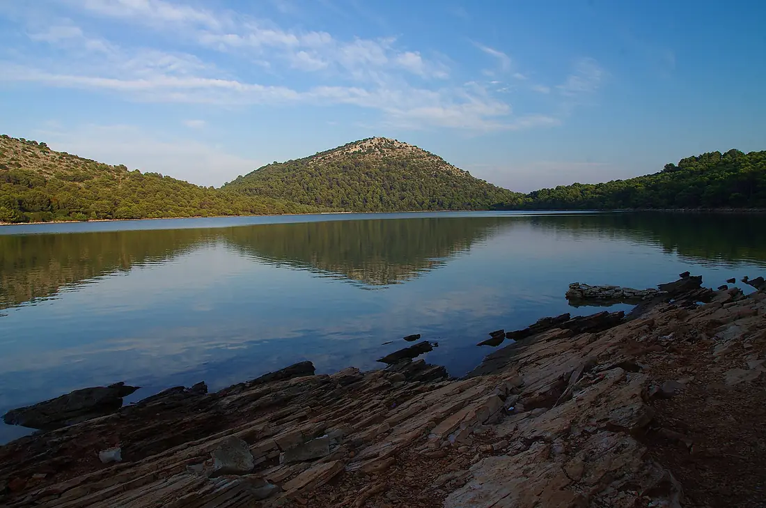 Dugi-Otok salt lake Croatia