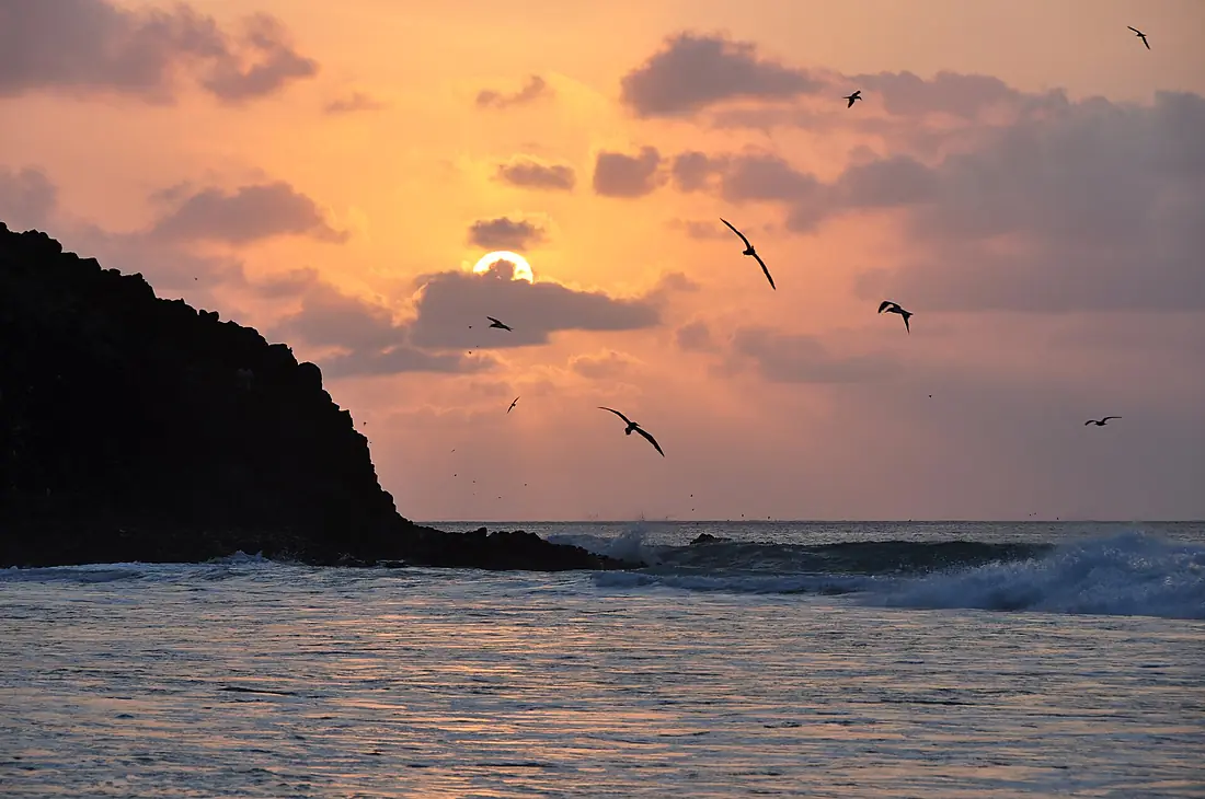 Sunset at Noronhas' beach
