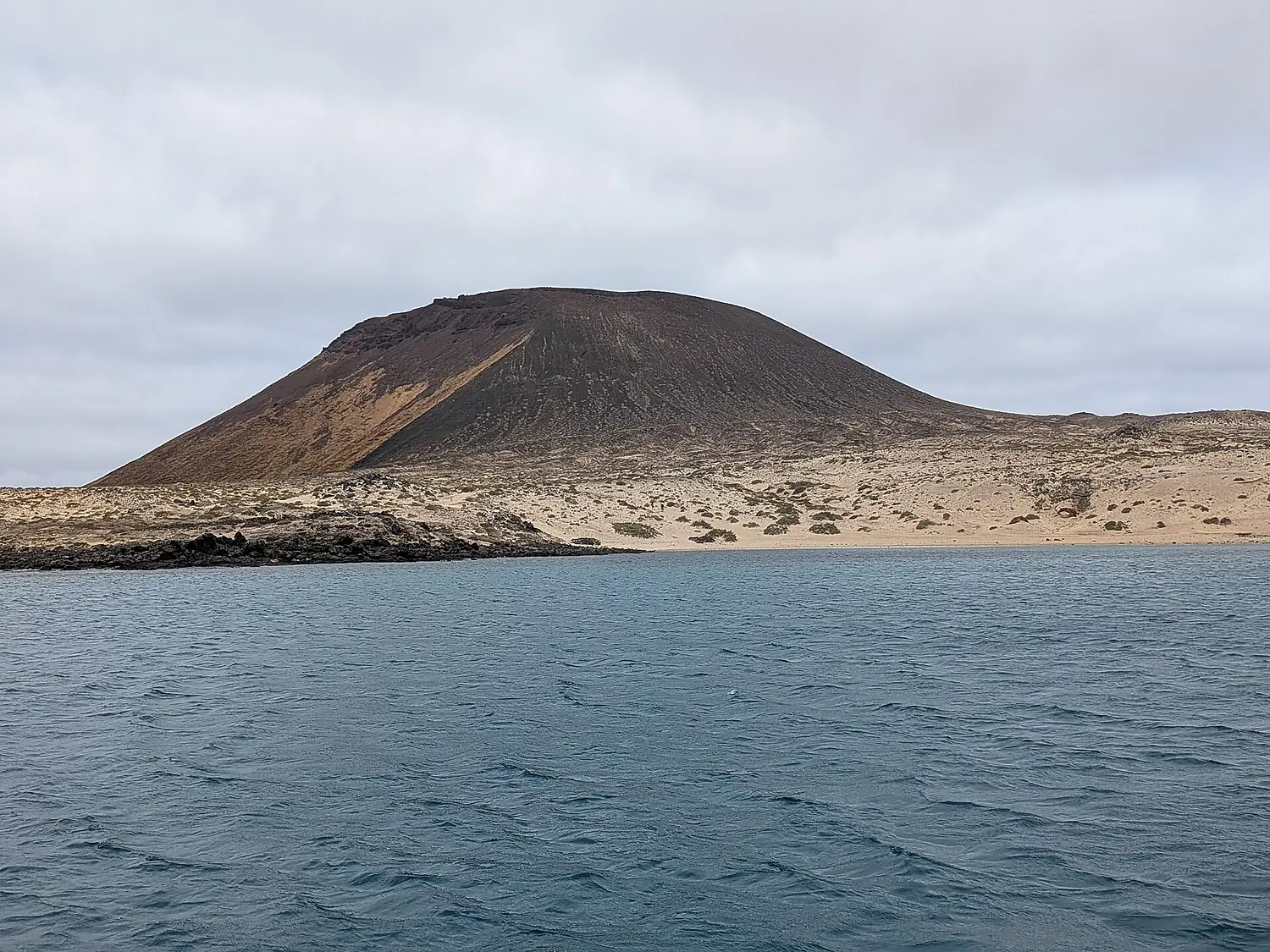 Montaña Amarilla as viewed from Baya Francesa, La Graciosa, Canary Islands