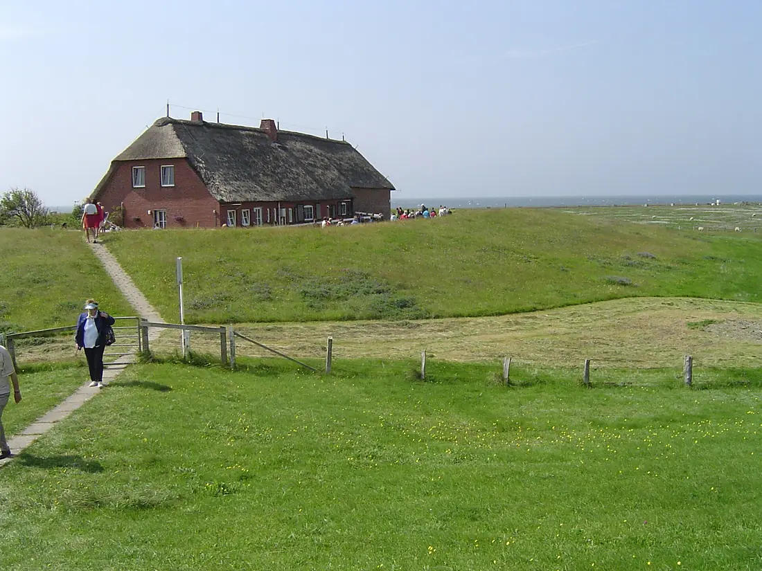 Hallig Gröde, Blick auf die Kirchwarft - panoramio