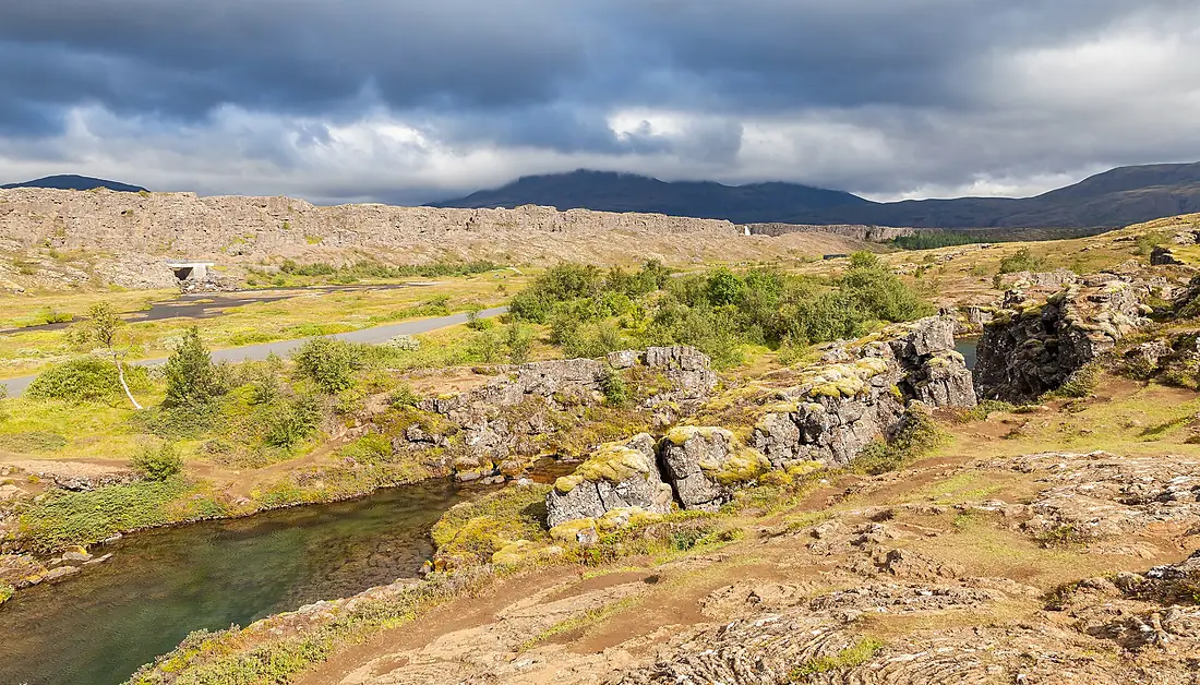 Cañón Flosagja, Parque Nacional de Þingvellir, Suðurland, Islandia, 2014-08-16, DD 042