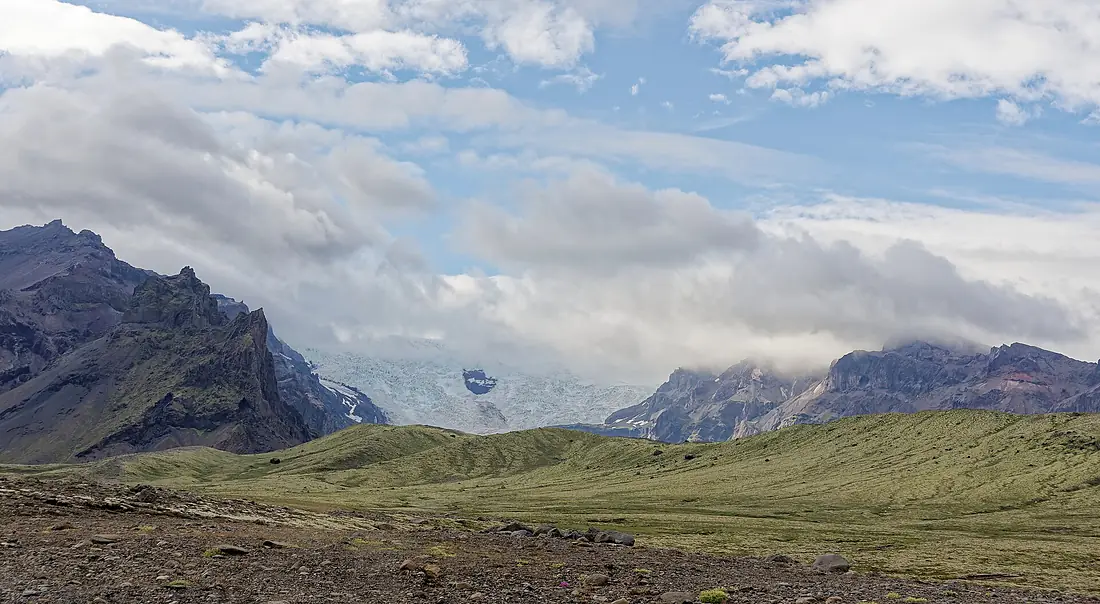 View of the glacier of Öræfajökull volcano in Hornafjörður municipality, Iceland, 20240719 1738 2793