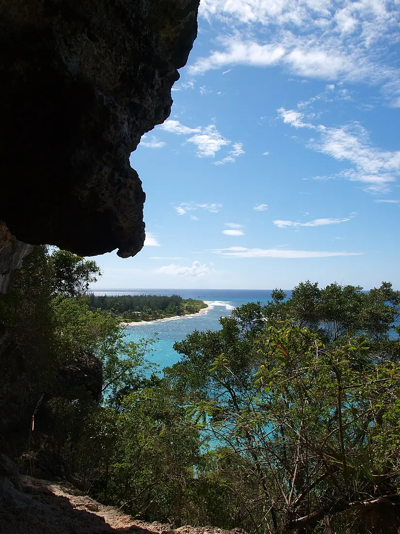 Looking out from Cueva del Diamante, Isla de Mona, Puerto Rico