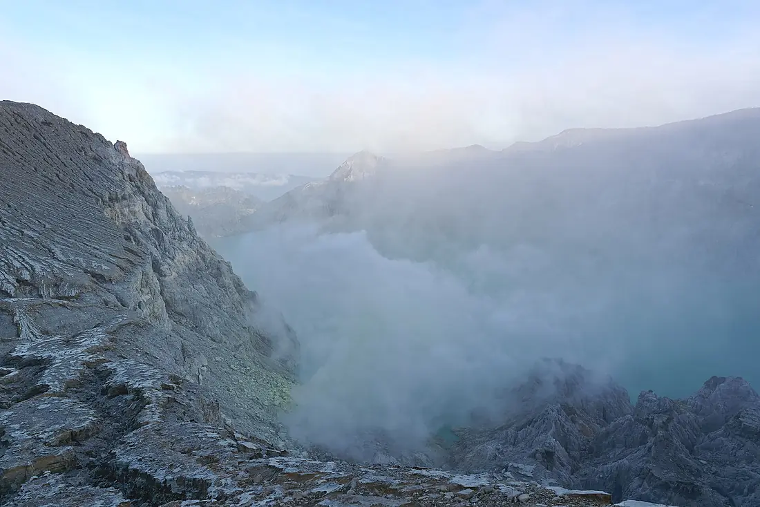 Crater of Kawah Ijen volcano, East Java, Indonesia, 20220821 0611 9726