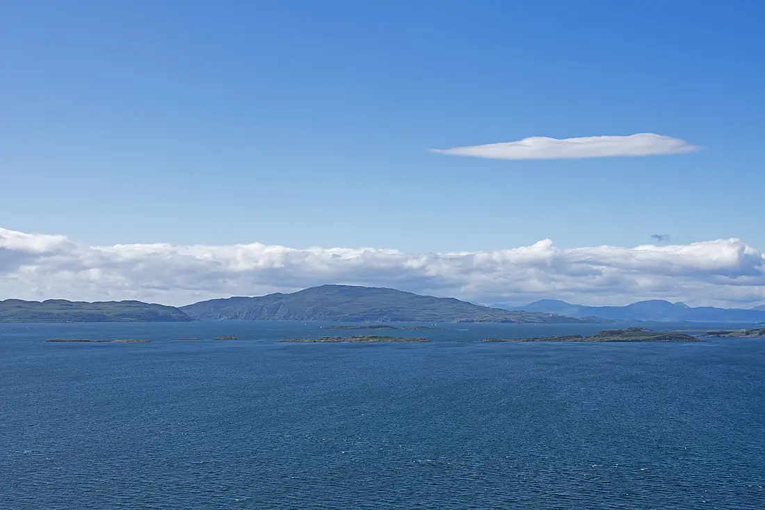 Crinan Jura and Scarba seen from Crinan Viewpoint Circular trail 2