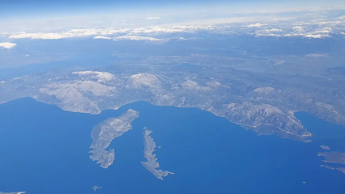 Greece - Ionian smaller islands - Kalamos and Kastos - Aerial View 2 (Feb 2021)