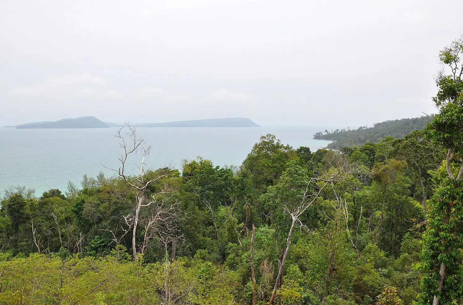 Koh Rong viewing Koh Koun and Koh Rong Sanloem
