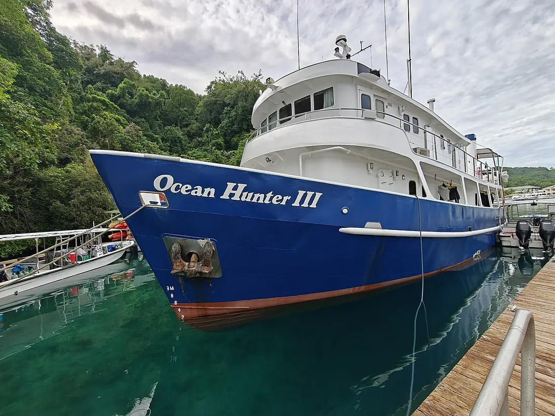 Ocean Hunter III Docked at Fish 'n Fins, Koror, Palau