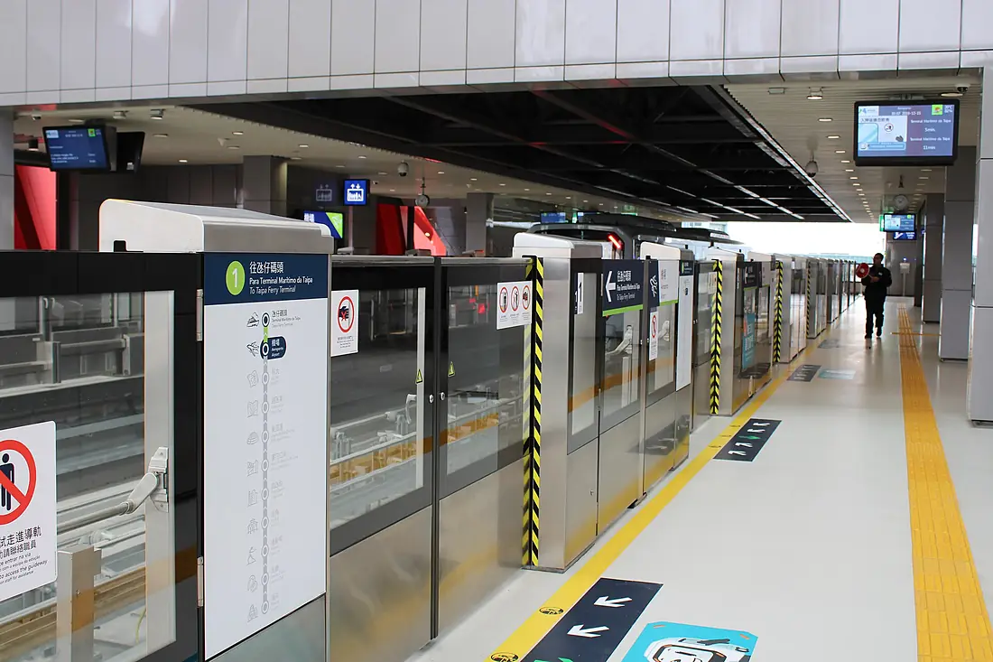 Macau LRT Airport Station Platform 201912