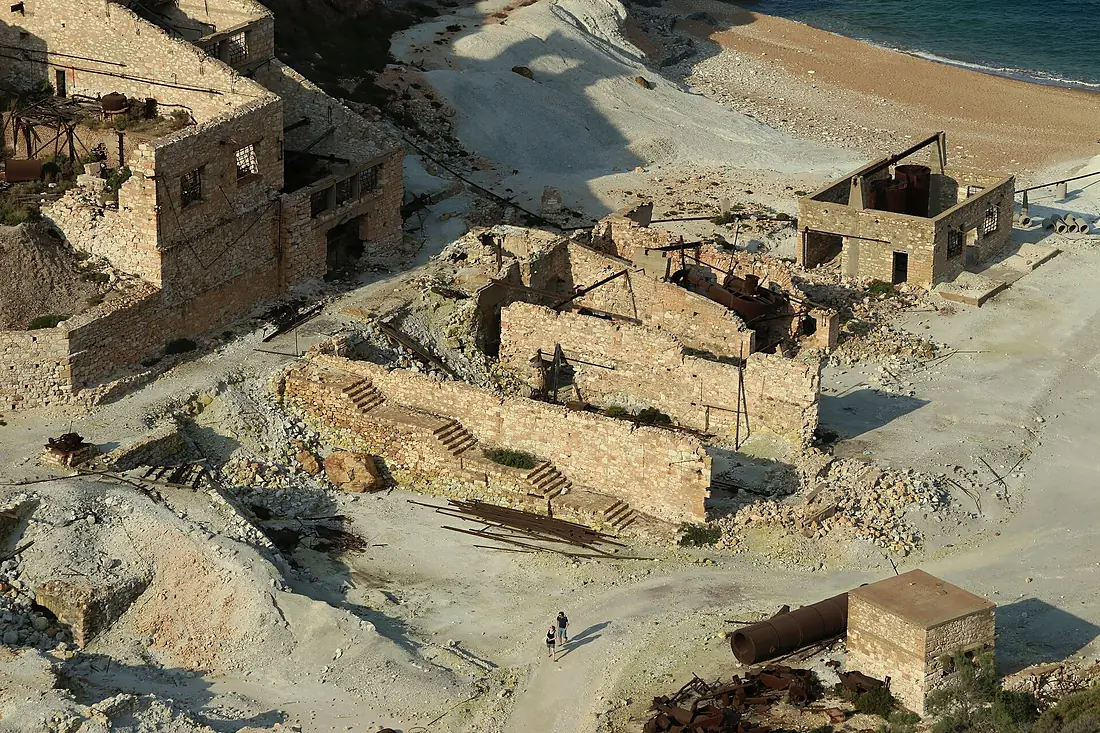 Abandoned sulfur mines, Milos, 153059