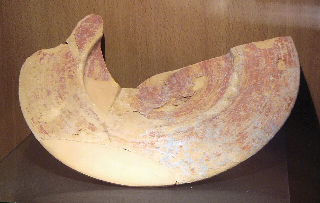 Phenician plate with red slip 7th century BCE excavated in Mogador island
