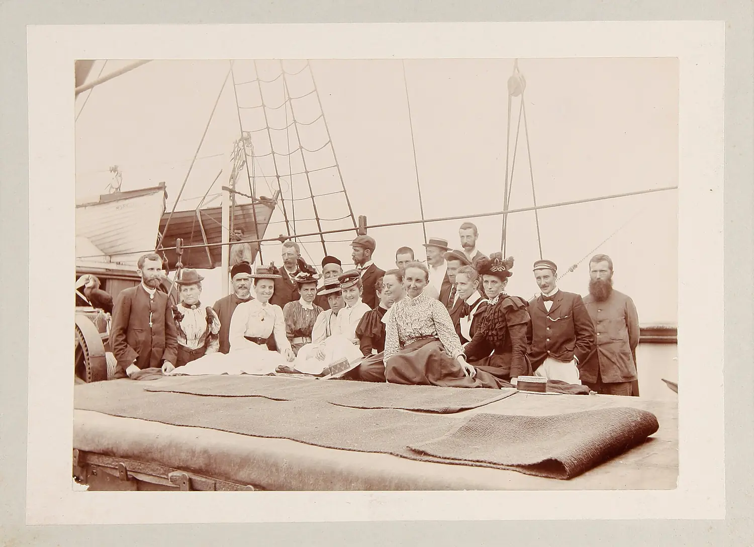 Missionary party aboard the SS MORESBY, Normanby Island (8401129180)