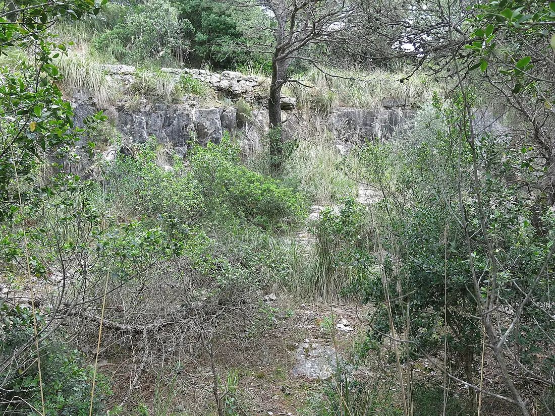 Abandoned quarries on Palmaria island (Liguria, Italy)