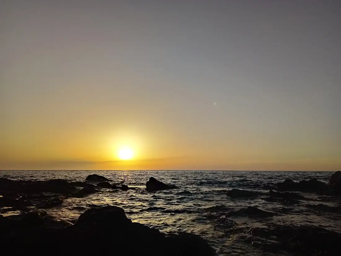 Mare al tramonto. Pantelleria