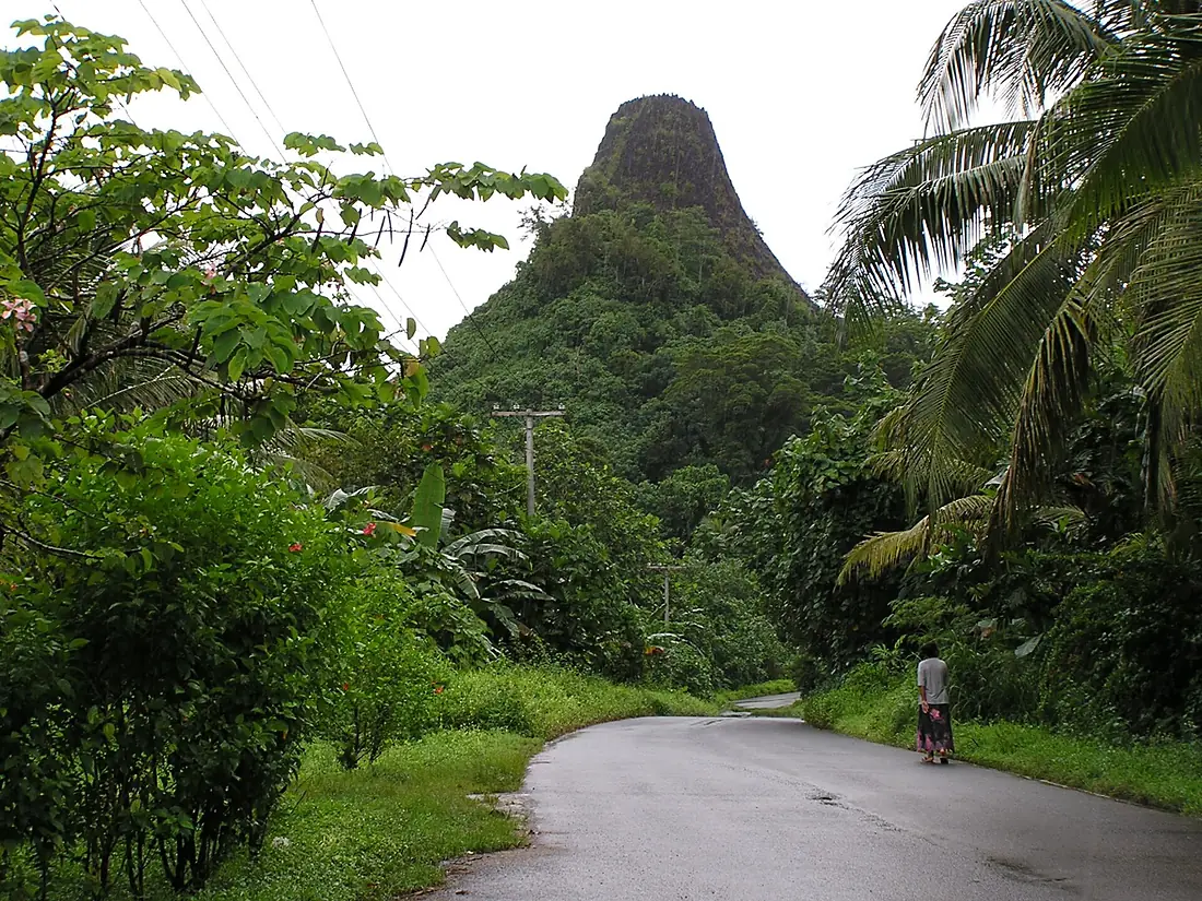 Pwusehn Malek (also known as Chickenshit Mountain) in Pohnpei, FSM