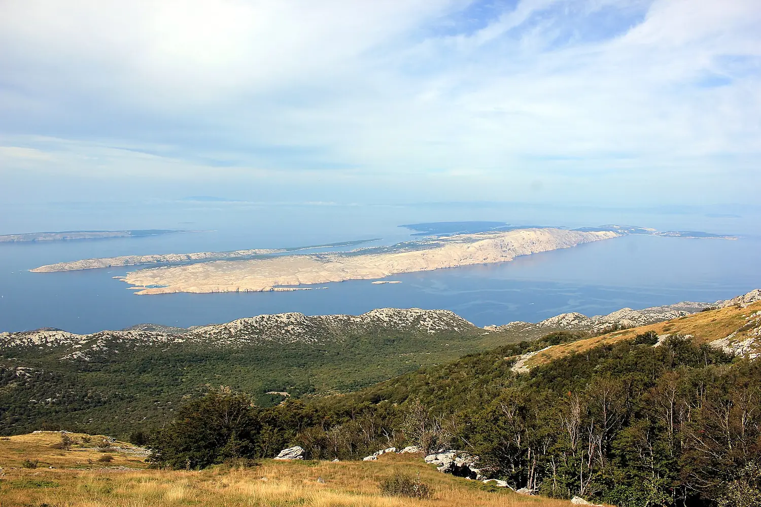 Rab Island from Velebit