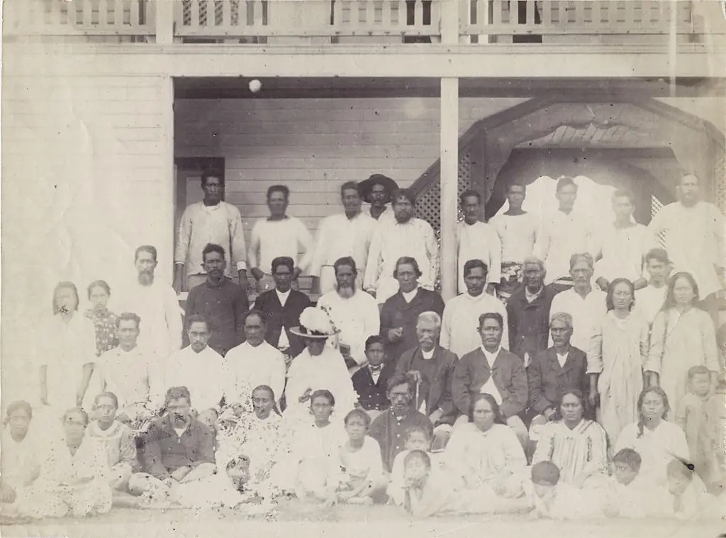 Famille royale et chefs de Rurutu