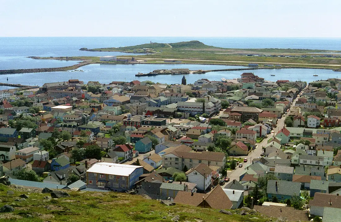 View from Hilltop, St. Pierre (near Newfoundland, Canada)