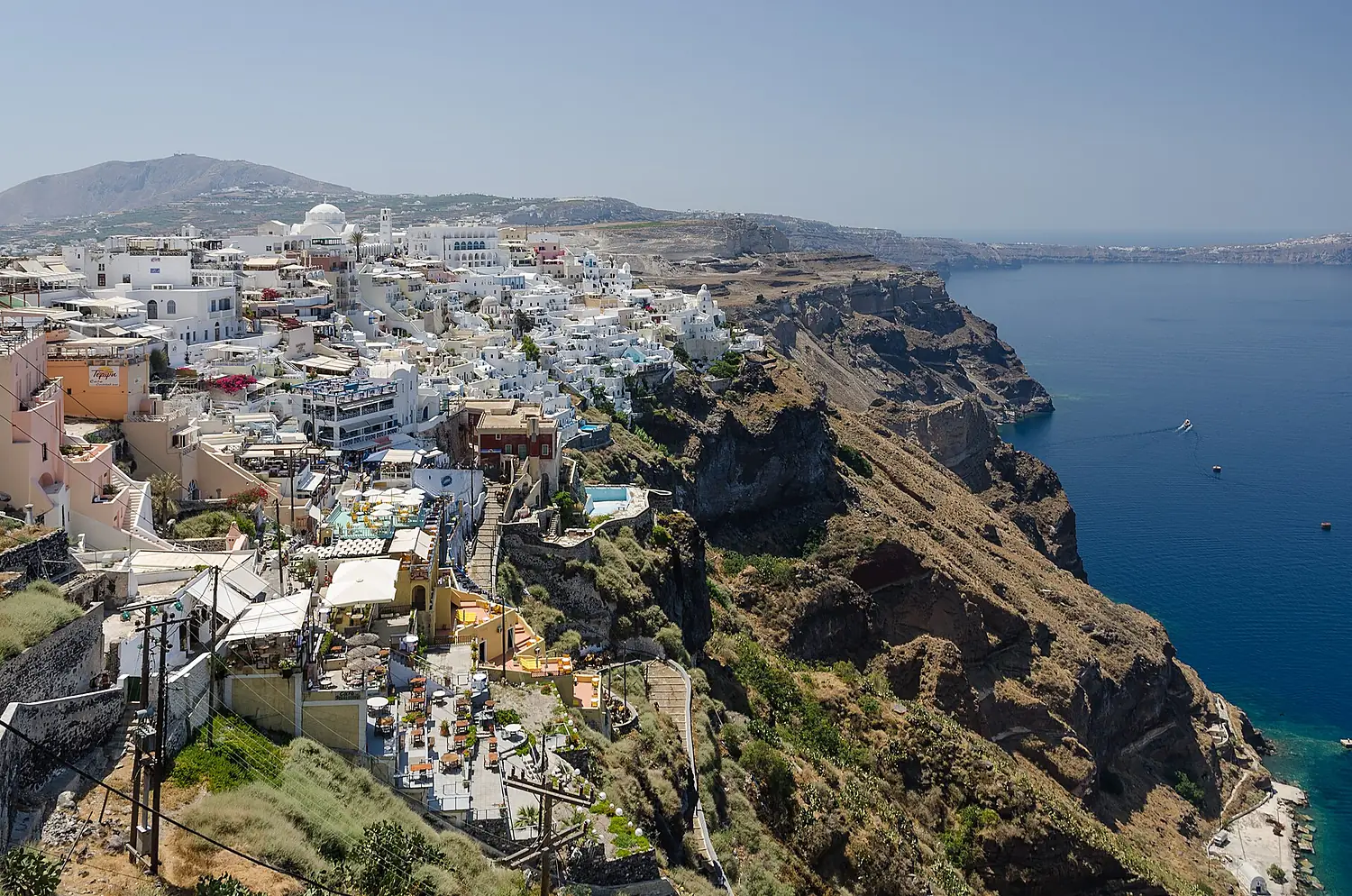 Crater rim - Fira - Santorini - Greece - 10