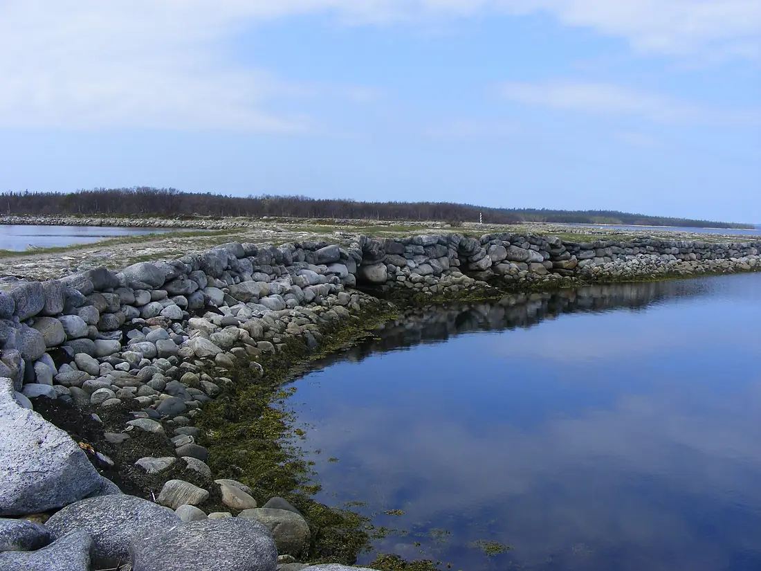 Russia Bolshoy Soloveckiy Island Dam