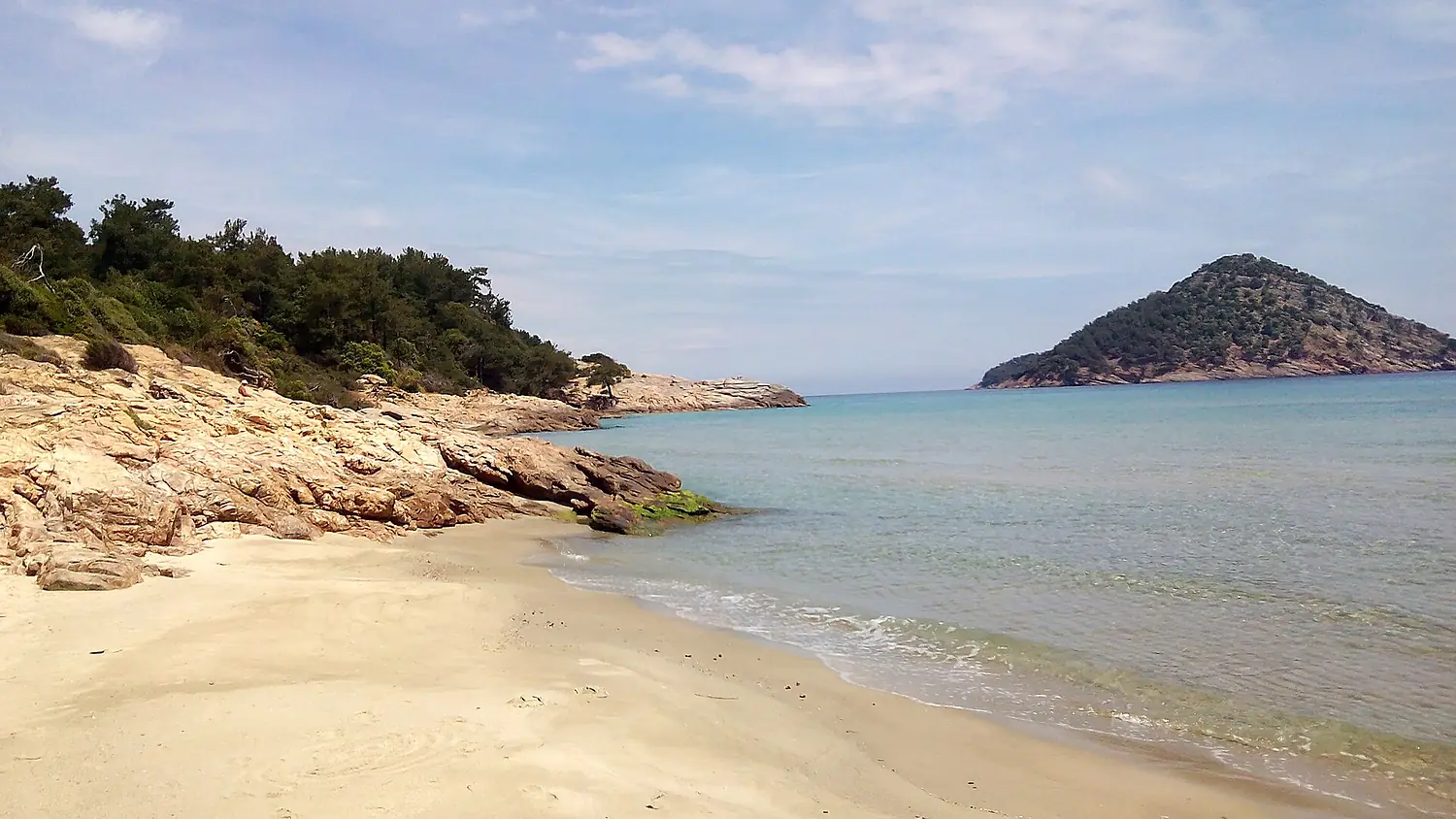 Paradise Beach, nudist area, Kinira, Thasos