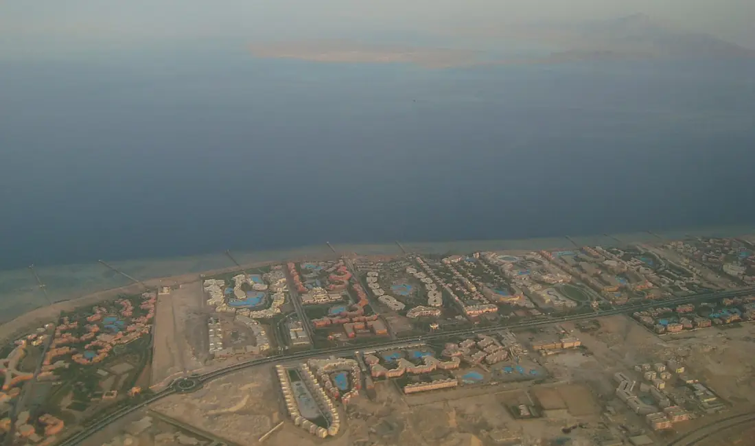 Sharm el-Sheikh & Tiran island aerial view