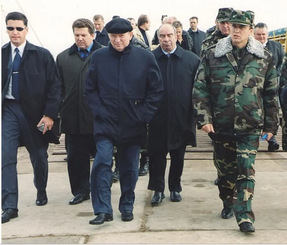 Leonid Kuchma in Tuzla Island