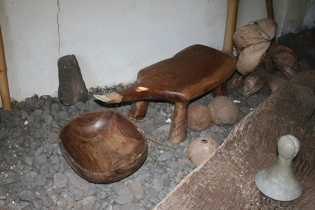 Musée Ua Huka - Rape à coco & Pilon