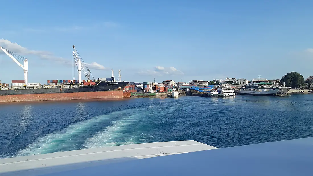 Ferry back from Zanzibar