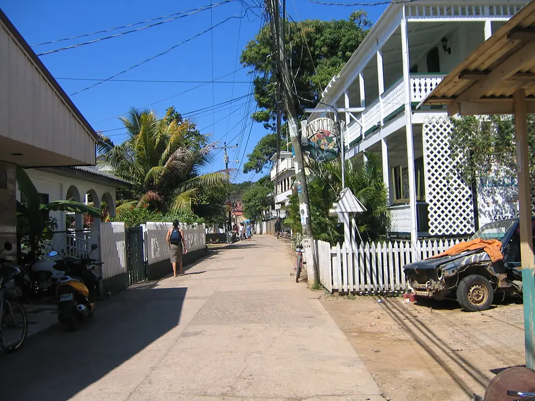 Road Near Munchies, Utila, Honduras